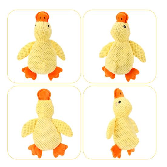 Peluş Ördek Köpek Oyuncağı Cıyak Cıyak Büyük Sarı Ördek Köpek Çiğneme Oyuncağı Dolgulu Ördek Köpekler Yavru Köpekler İçin Sarılma Oyuncağı Diş Çıkarma İnteraktif Çekme Oyunu