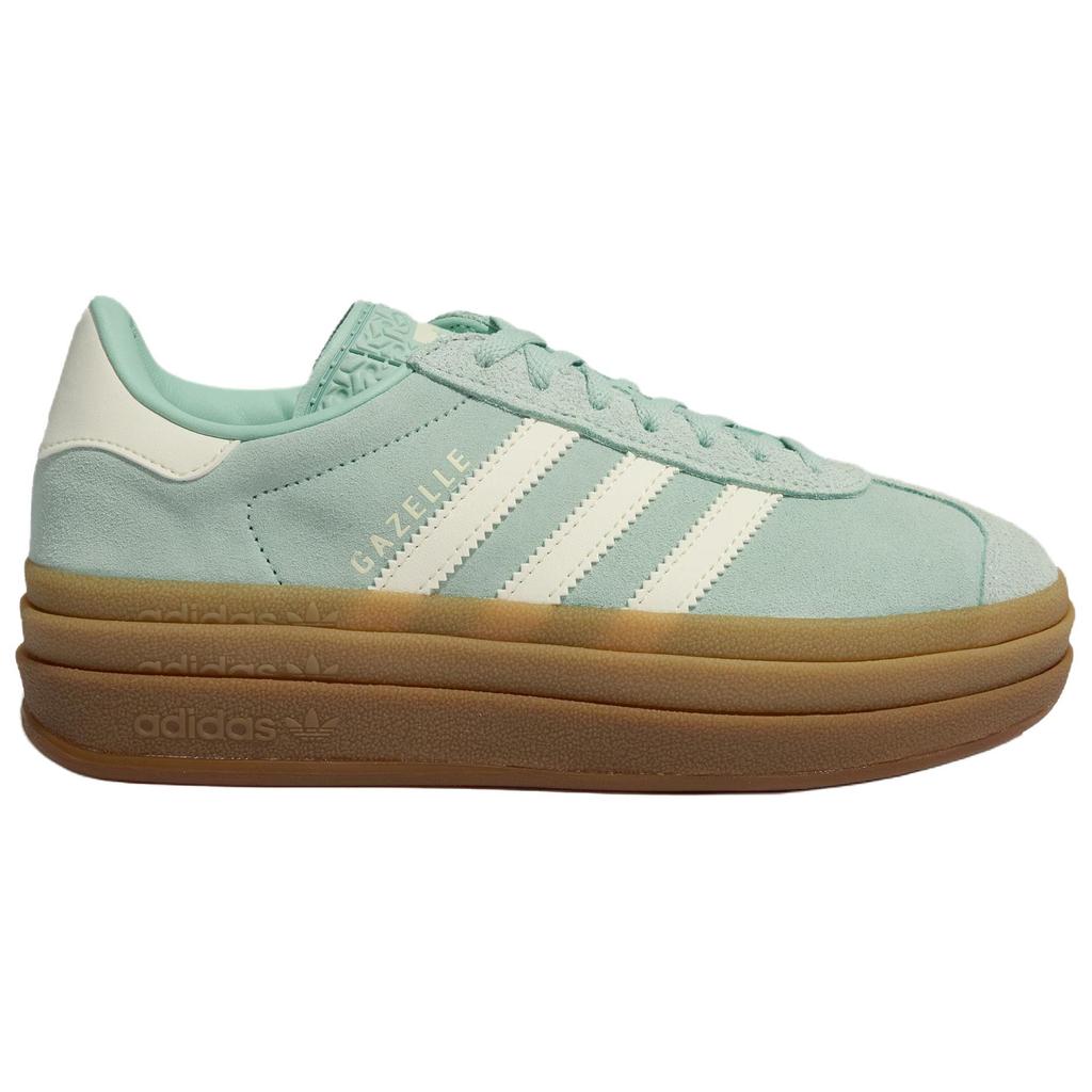 adidas Gazelle Bold Ash Green Women Sneakers Off-White Gum JS3902
