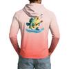 Men's UPF50+ Sun Protection Shirt Lightweight Stretch Long Sleeve Hooded Outdoor Fishing Sports Top with UV Blocking Fabric