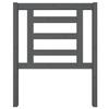 VidaXL Headboard Grey 81x4x100 Cm Solid Pine Wood 818797