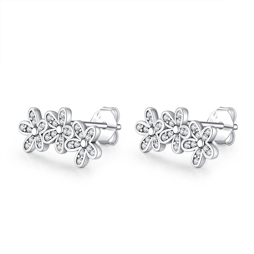 1 Paire Boucles d'Oreilles Argent Sterling 925 Argent Pentagramme Coupe Flocon de Neige Nœud Papillon Boucle d'Oreille Pour Femmes Mode Mariage Fête Bijoux Cadeau