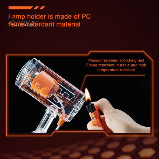 Reptile Heat Lamp 360-degree Rotatable Arm Brightness Adjustable Sunlight Simulation UVA UVB Turtle Basking Spot