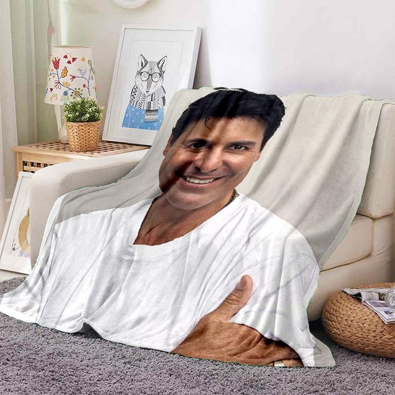3D Print Chayanne Puerto Rican Latin Pop Gift Blanket,Soft Throw Blanket for Home Bedroom Bed Sofa Travel Picnic Cover Kids