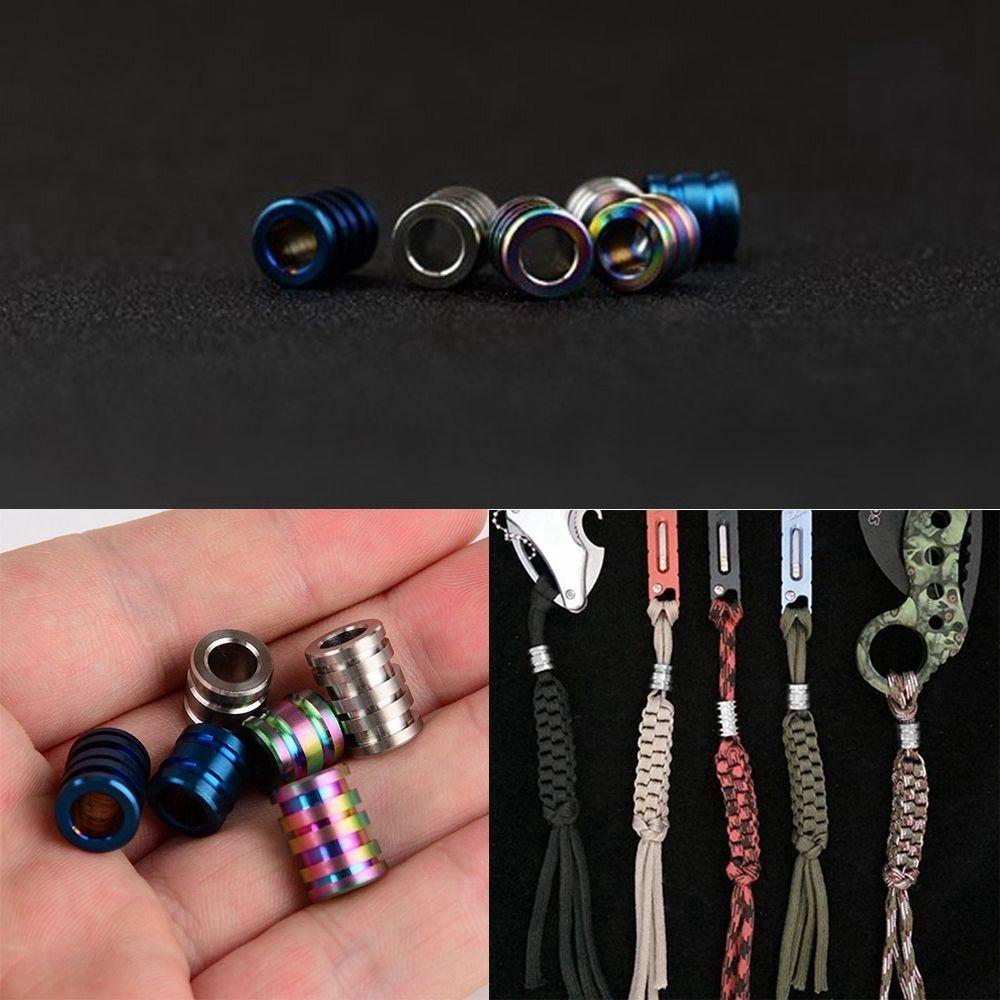 TC4 Knife Lanyard Beads Multiplestyles Paracord Rope Knife Pendant  EDC Multi Tools