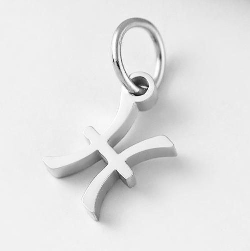 SUNIBI Stainless Steel Star Zodiac Sign 12 Constellation Pendant Accessories for Necklace Women Man Jewelry Gifts