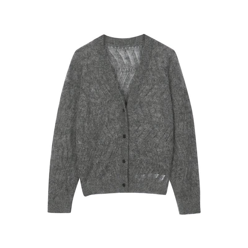 LESS 2024 Autumn V-neck Long Cardigan Sweater