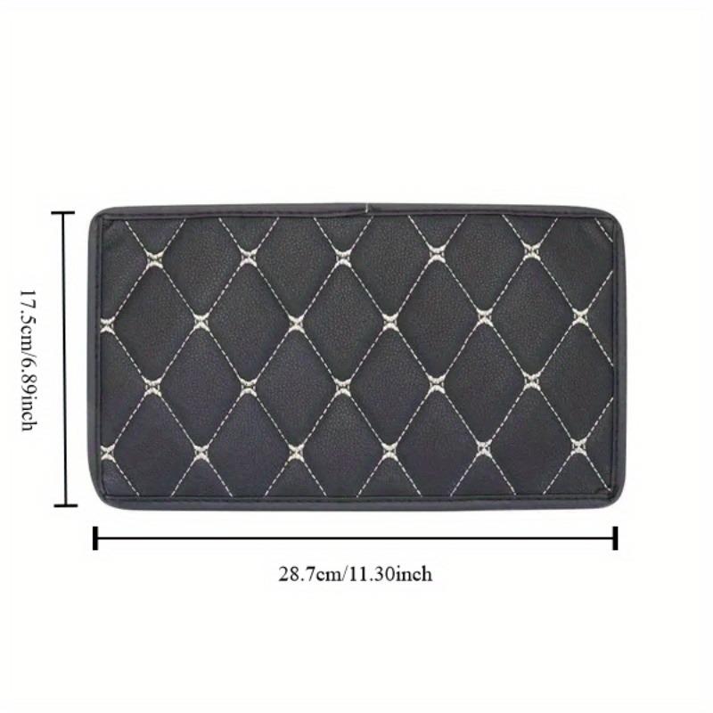 1PC Arm Rest Car PU Leather Auto Armrests Cushion Storage Box Cover Mats Arm Rest Protector Pad Car Interior