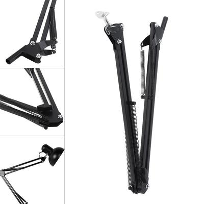 Universal Cantilever Flexible Arm Metal Holder Overhead Tripod Mount for Table Lamp / Microphone with Over Length Swing Arm