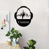 Metal Name Sign Custom Gamers Room Decor Personalized Wall Art