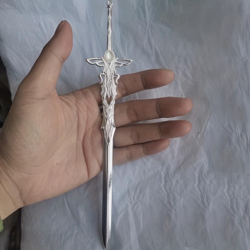 1pc Chinese Retro Style Sword-shaped Alloy Hairpin Simple Niche Hanfu Cheongsam Daily Wear Fashion Personalized Headwear