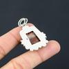 Natural Crazy Lace Agate Gemstone Pendant Red 925 Sterling Silver Indian Jewelry
