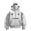 STREETRICH New Balaclava Fashion Double Hoodie Design Hoodie Jacket Hip Hop Street Zipup Hoodie Y2K Men Women Gothic Harajuku Sweatshirt