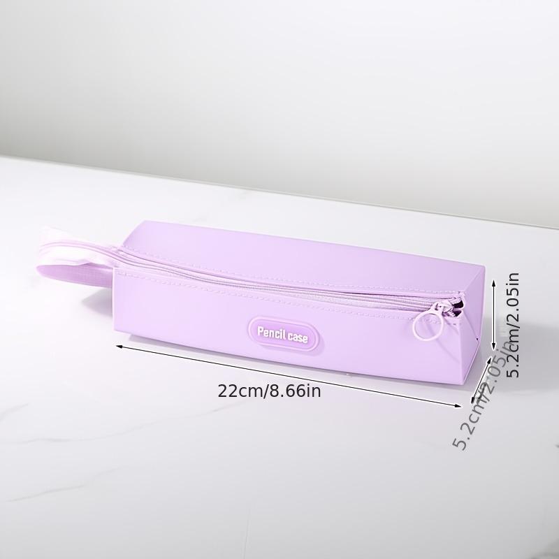 1pc Silicone Pencil Case, Durable & Portable Organizer for School Supplies, Office Essentials & Travel Accessories