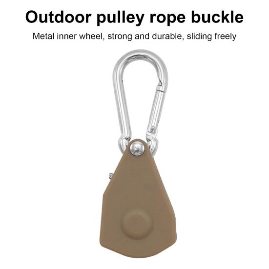 Venkovní kladka Přezka lana Silná nosnost Vysoká stabilita Kompaktní velikost Přenosný nastavovač kabelu Přezka věšáku na lano Campingové potřeby