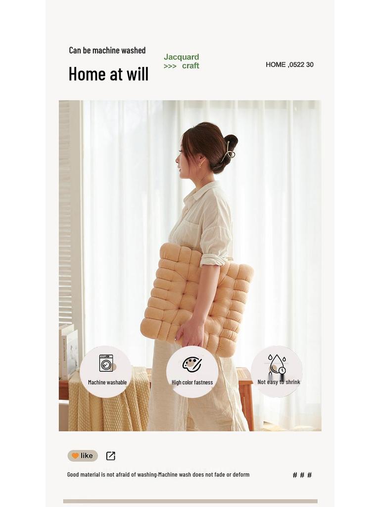 Ins Style Influencer Plush Cookie Cushion: Thickened Japanese Tatami Seat Pad