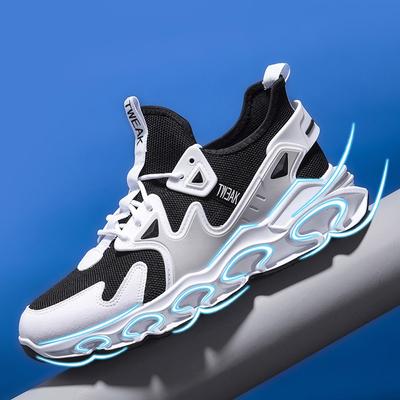 Chaussures à lames pour hommes grande taille chaussures pour hommes tendance nouvelles chaussures de course à absorption de chocs quatre saisons chaussures à semelle souple