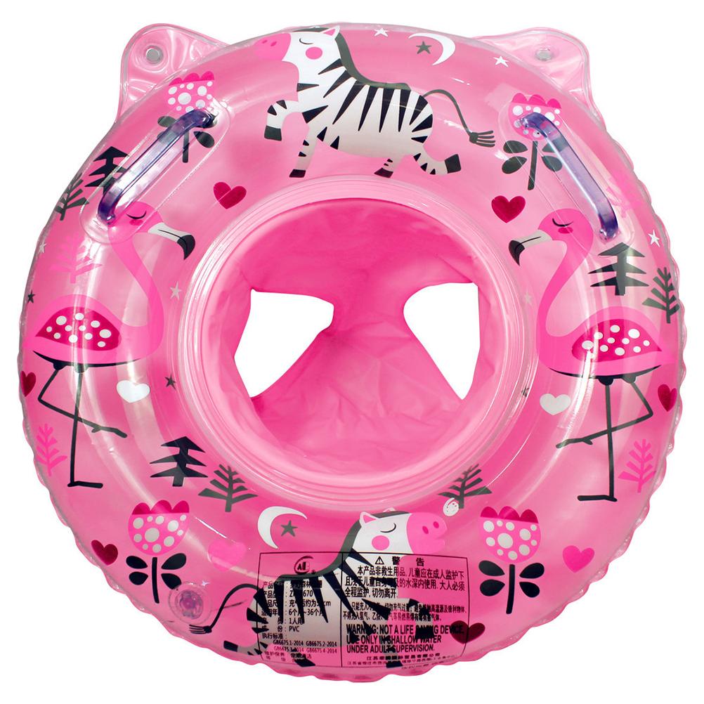 Babyschwimmring Waldmuster Babyschwimmer Schwimmring Bequemer und fester Sitzring mit verdicktem Griff Aufblasbar