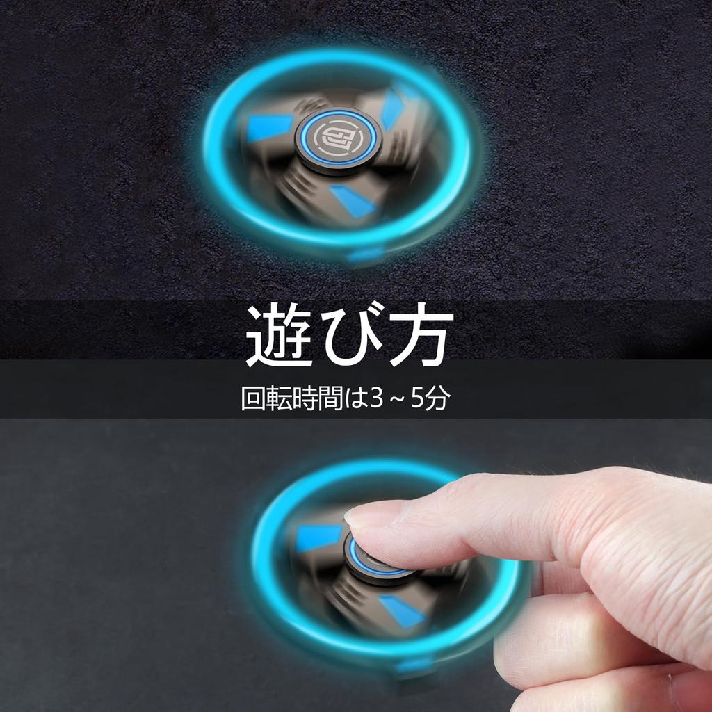 COOLDEN Luminous Hand Premium Stress Stainless Steel Minutes Autism Time Fun for Adults and Fidget Christmas Gift for Boys and Kids Spinner,