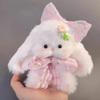 Lop-Eared Rabbit DIY Kit: Cute Rabbit Fur Twist Stick Doll Gift
