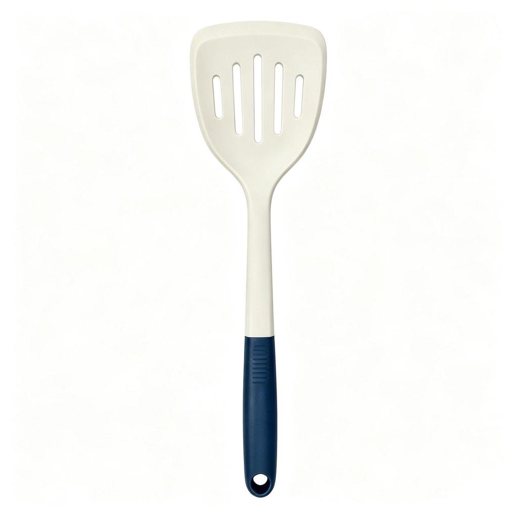 Wooden Handle Silicone Kitchenware Set: Non-stick Spatula & Ladle, High-Temp Resistant Cooking Tools.