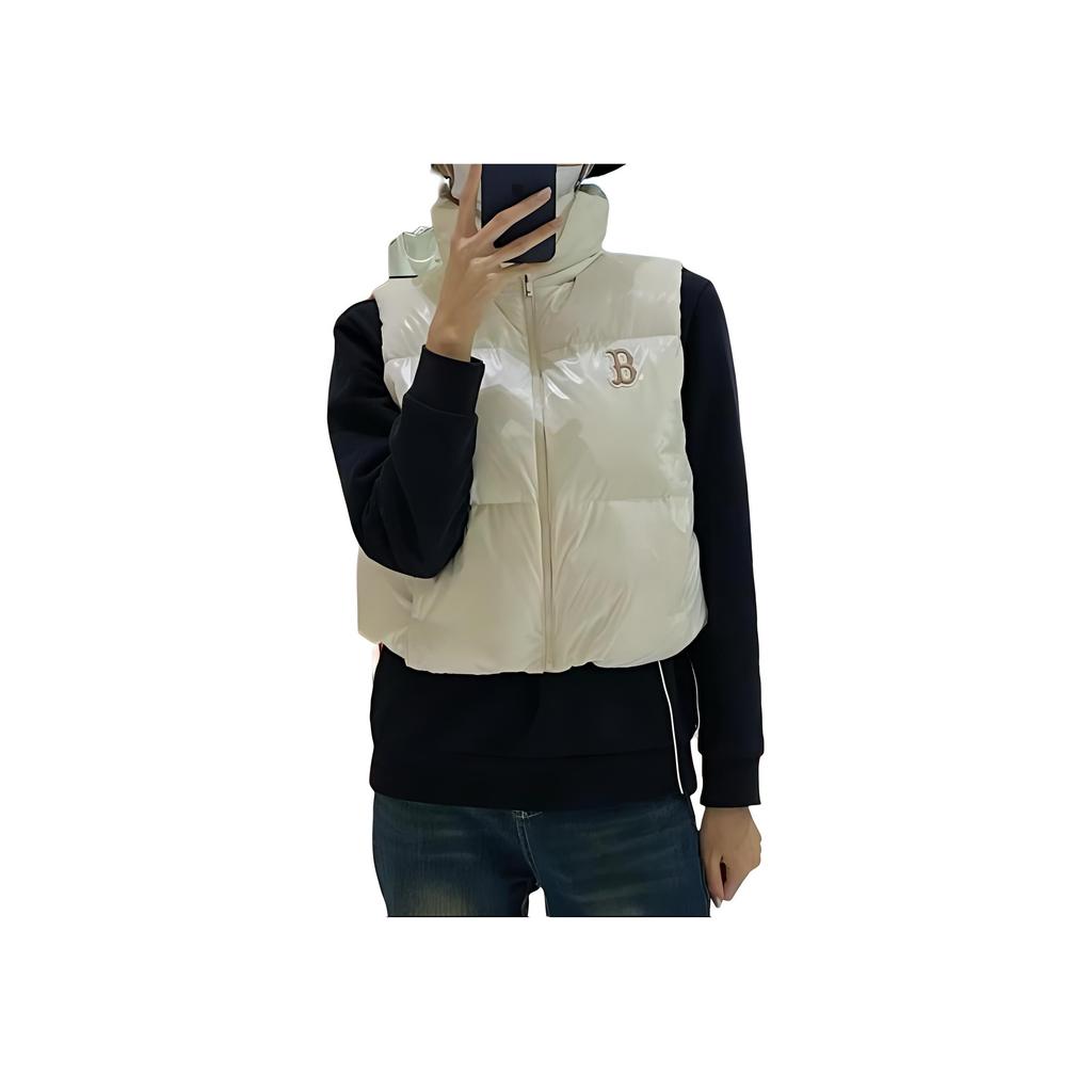 New MLB BOSTON REDSOX Vest Women's Cream White 3FDVB2046-43CRD