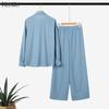 ZANZEA Women Long Sleeve Blouse and Pants Casual Two Piece Suit Sets
