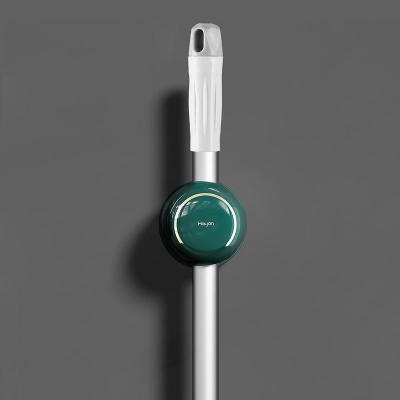 

Многофункциональная настенная полка для швабры, стойка для кухни, ванной комнаты, позолоченный зажим для швабры, бесплатная штамповка зелёный