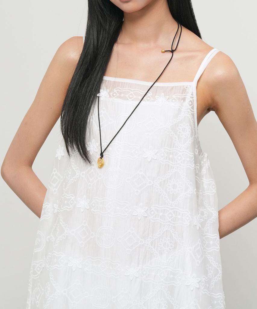 General Idea Voile Lace Layered Dress [White] / Gf2Lop518