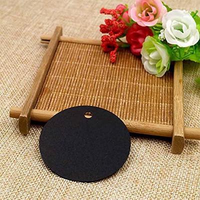 100pcs 6cm Round Kraft Tags DIY Blank Tags Paper Labels With 20m Jute Twine For Wedding Birthday Scrapbooking Party Supplies