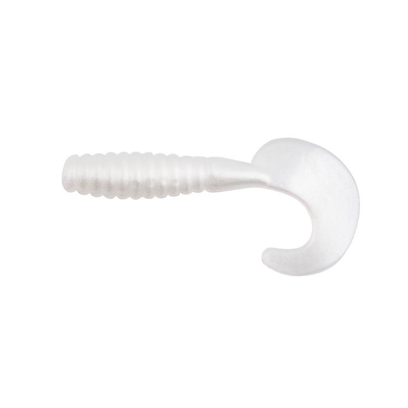 Set di Esche Artificiali in Silicone: Amo con Testa Piombata, Verme Morbido, Coda Riccia, 10 Colori, Ideale per Persico Trota & Pesce Mandarino.