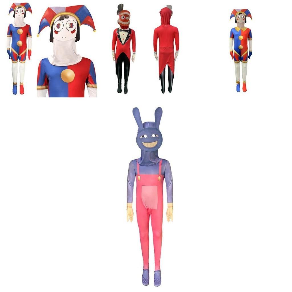 The Amazing Digital Circus Cosplay Jumpsuit For Game And Anime Fans Milk Silk Fabric Unisex