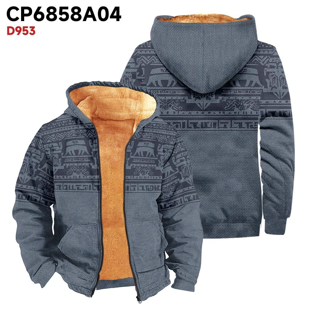 Pánský kabát do kapsy s dlouhým rukávem Fashion Plus Velvet Overcoat