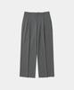 UNIFORM BRIDGE Refined One Tuck Slacks Wide Fit Gray