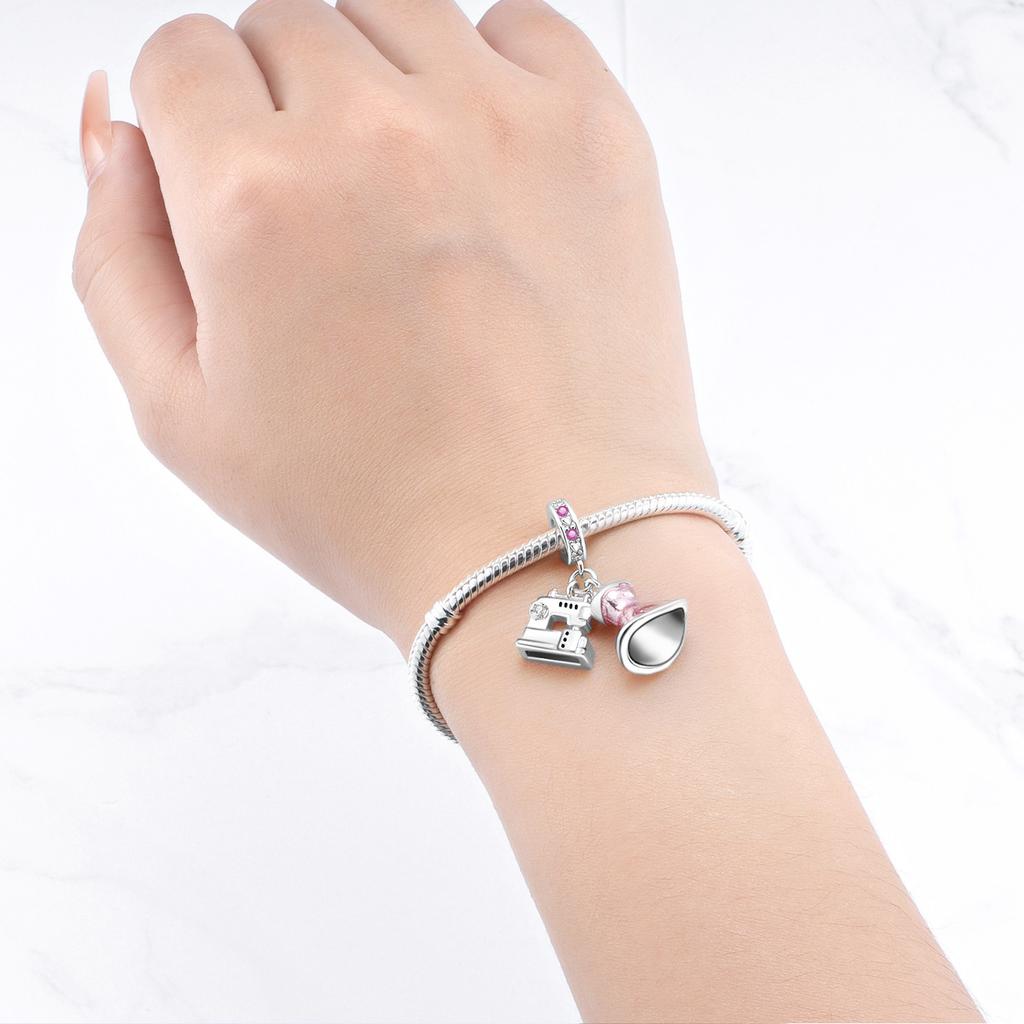 PANPOKI Metallo Rame Hobby Abbigliamento Autentico Originale Ciondolo Componenti Perline Bracciale Gioielleria Fine di Alta Qualità Componenti Perline Charms di Alta Qualità