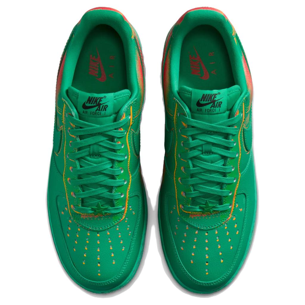 Nike Air Force 1 Low 07 Stadium Green Crimson Herren Sneaker Bright-Crimson Laser-Orange IB6834-300