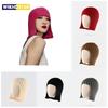 Hot Girl Wig Knitted Hat for Women, Autumn and Winter Warm Ear Protection Headwrap Hat, Fashionable Shopping Style Woolen Hat