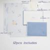 12pc/set Ins Floral Envelopes Kawaii Letter Pads DIY Wedding Party Invitations Cards Envelopes with Stickers Korean Stationery