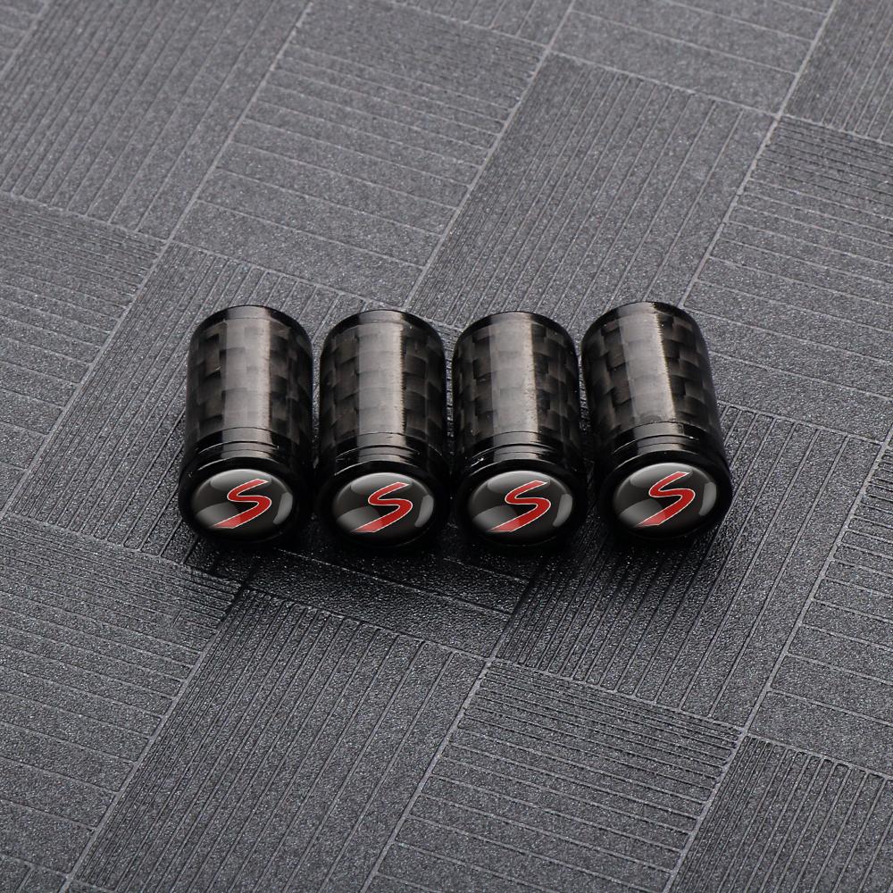

4Pcs Car Wheel Tire Valve Cap Stem Cover Decor Auto Accessories For MINI Cooper JCW WORKS R55 R56 F55 F56 R57 R58 R59 R60 R50