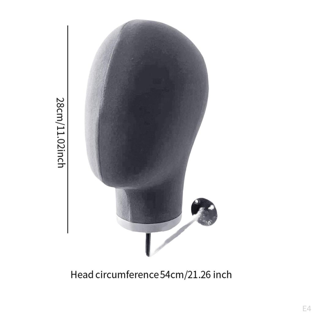 Wandhalterung Mannequinkopf 21 Zoll Perückenhalter Rack für Kappe Salon Kopfschmuck Hüte