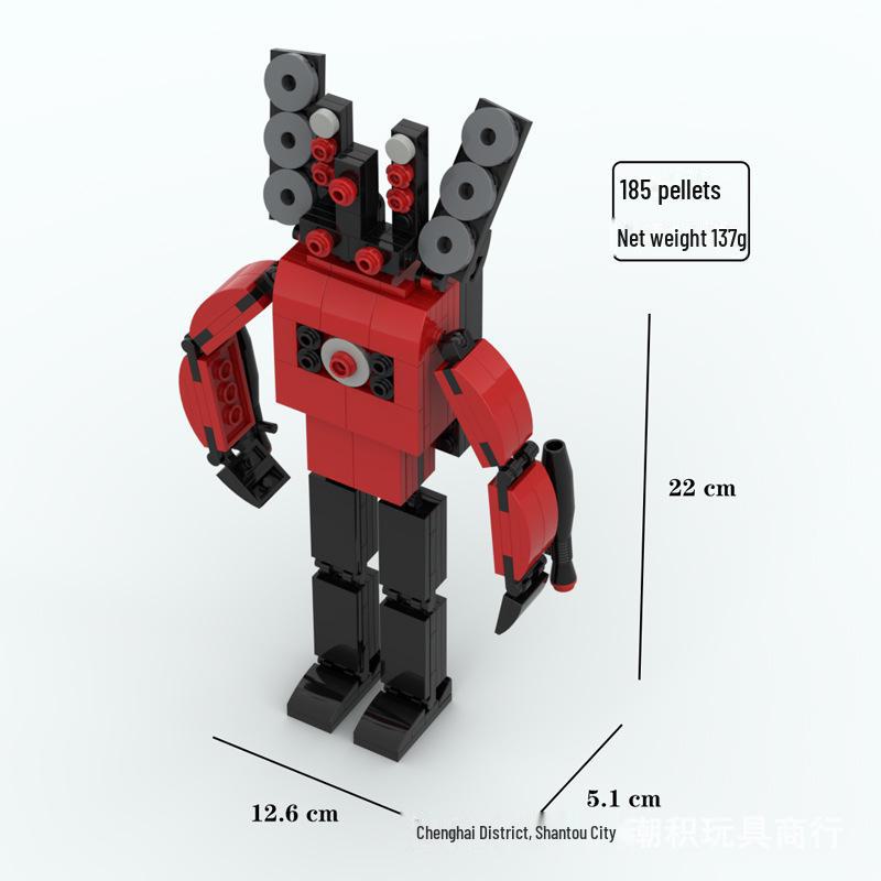 

Skibidi Туалетный Человек против Куклы-Монитора Аудио ТВ Игра Строительные Блоки Игрушка Small Particles
