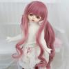 Linfairy inch Size Doll Figure Pink Blue 8-9 1/3 Wig, Wig, + (Dark Pink)