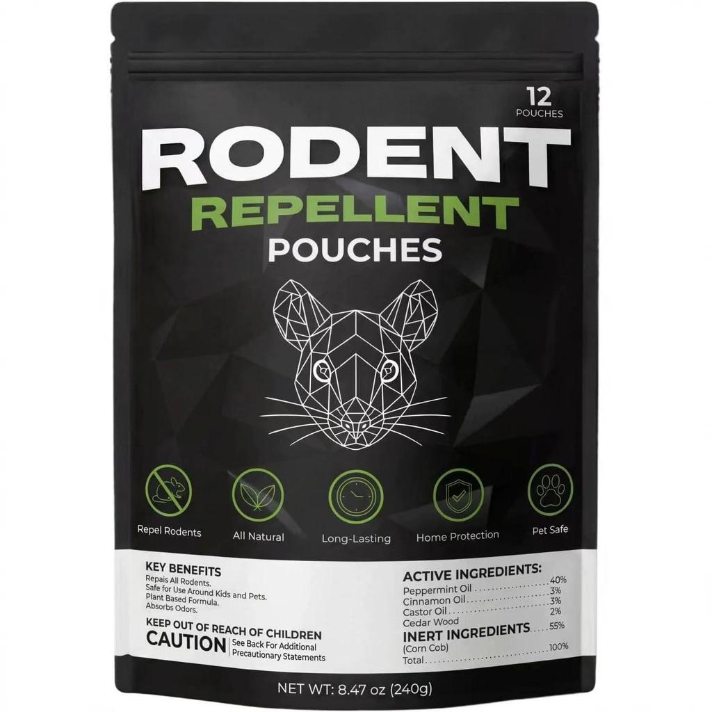Multi-Use Rat Repellent Bag: Indoor/Outdoor Protection, Anti-Gnawing Solution for Furniture