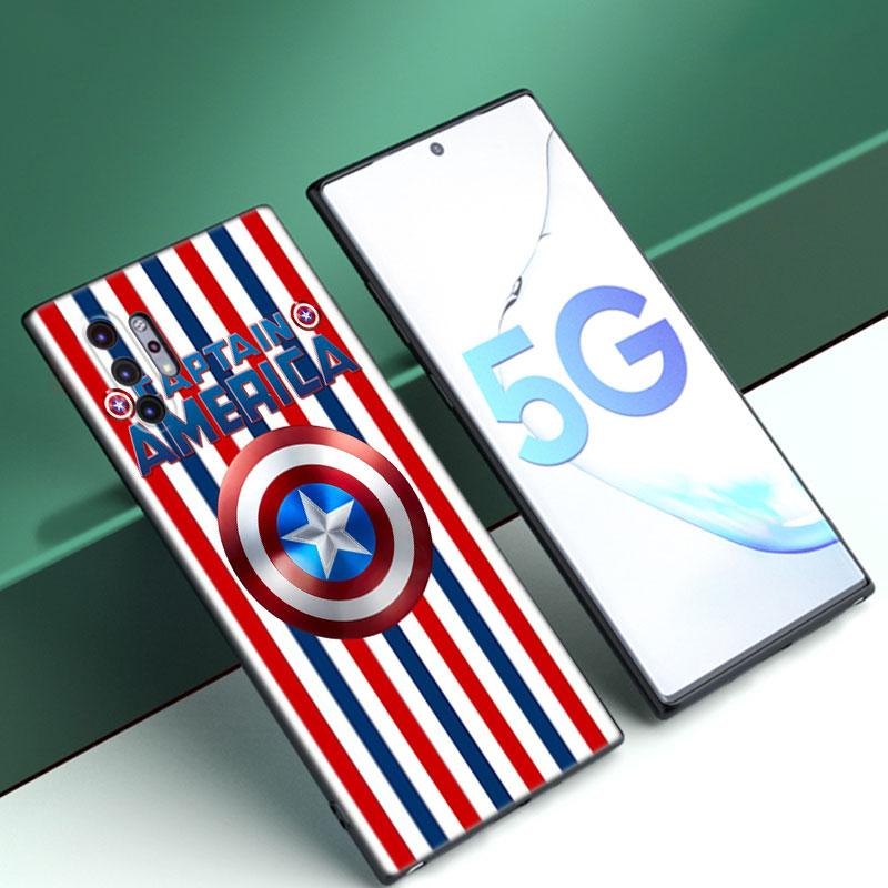 Steve Captain America Shield Phone Case For Samsung Note 10 Lite 20 Ultra M04 M13 M32 4G M52 M53 M54 M55 5G M11 M12 M21 M31 M51