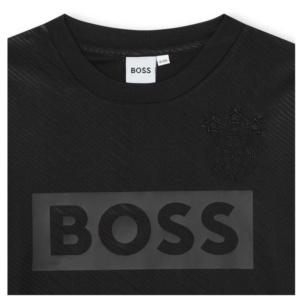Boss Childrens/Kids Globe Crew Neck Regular T-Shirt