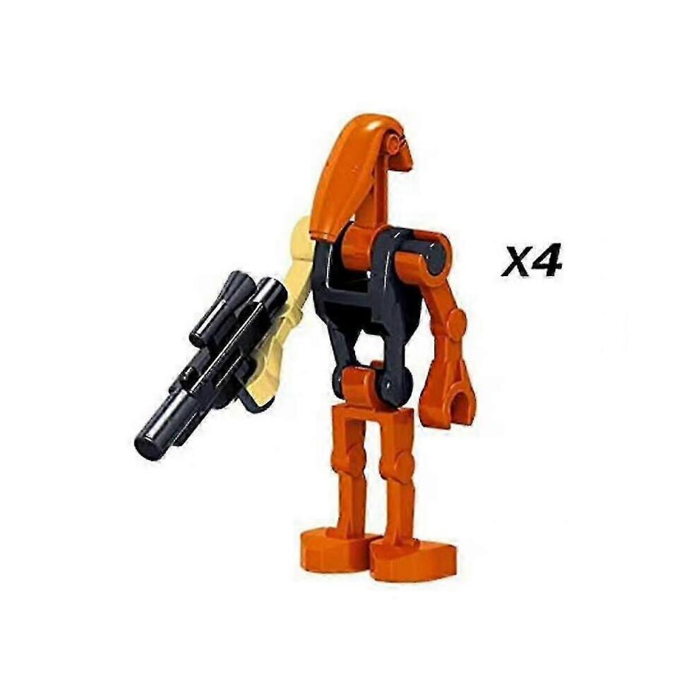 Set di Blocchi da Costruzione 24 Pezzi Star Wars Battle Droids Mini Action Figures Bambola Collezione Giocattoli Decorazione Regalo di Compleanno