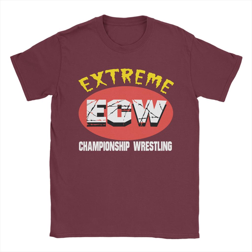 Ecw Hardcore Wrestling Cotton T Shirt For Couple Summer Vintage T Shirts O Neck Fashion Tee Shirt Oversized Pattern Clothes