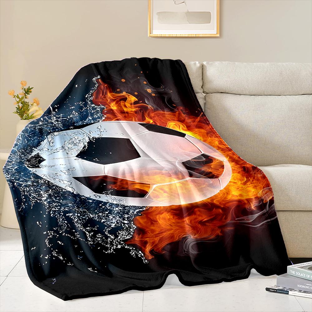 3D New Arrive Football Sports Theme Flannel Blanket for Bed Bedroom Sofa Picnic,Throw Blanket for Cover Outdoor Leisure Trip Nap