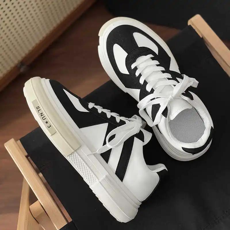 Fashion Big Sole Round Nose Sneakers 34 Size Vulcanize Luxury Brand Basketball Gym Shoes Man Sport Foot-wear Vzuttya News