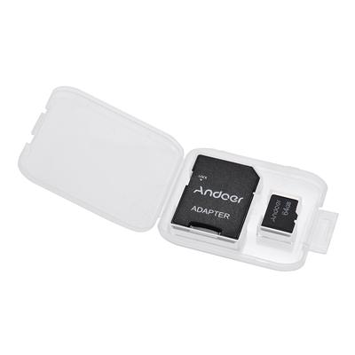 Andoer 64 GB Klasse 10 Speicherkarte TF-Karte + TF-Kartenadapter für Kamera, Auto, Kamera, Handy, Tisch