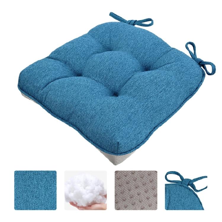 Thick Square Chair Cushion Features Nonslip Base Ideal For Home Offices And Restaurant Seatings